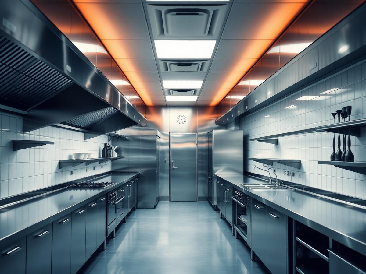Cuisine professionnelle en inox suivie par Mistral 3D